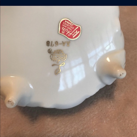 Lefton Tiffany Rose Covered Container - Picture 2 of 4